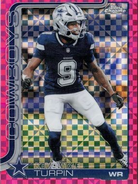 2025 Topps Chrome KAVONTAE TURPIN Hot Pink X-Fractor #84 Dallas Cowboys
